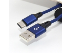 colorful 1m USB A to C cable Nylon braided