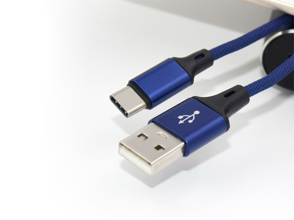 colorful 1m USB A to C cable Nylon braided